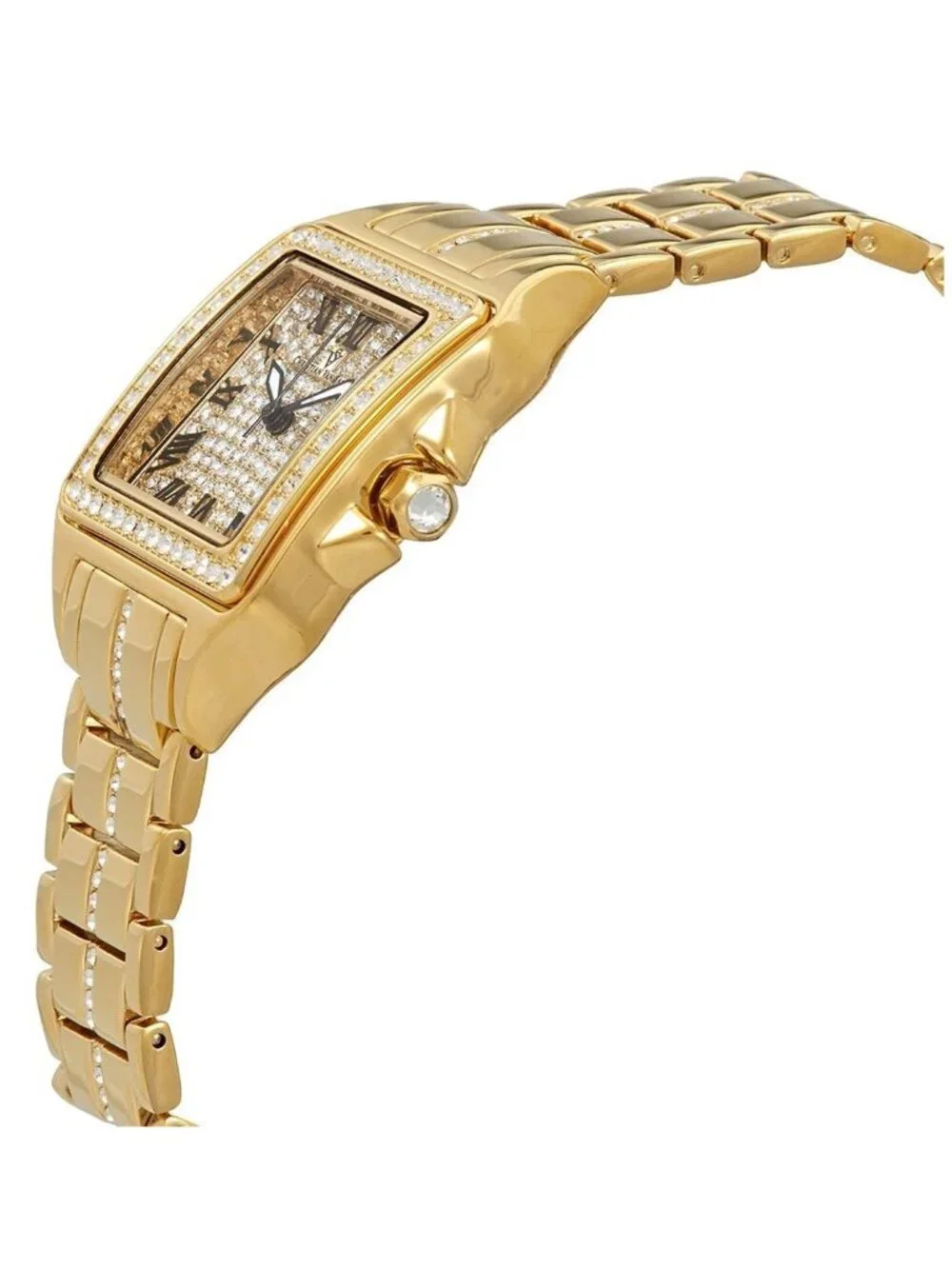 NWT Christian Van Sant Splendeur Quartz Gold Dial Ladies Watch